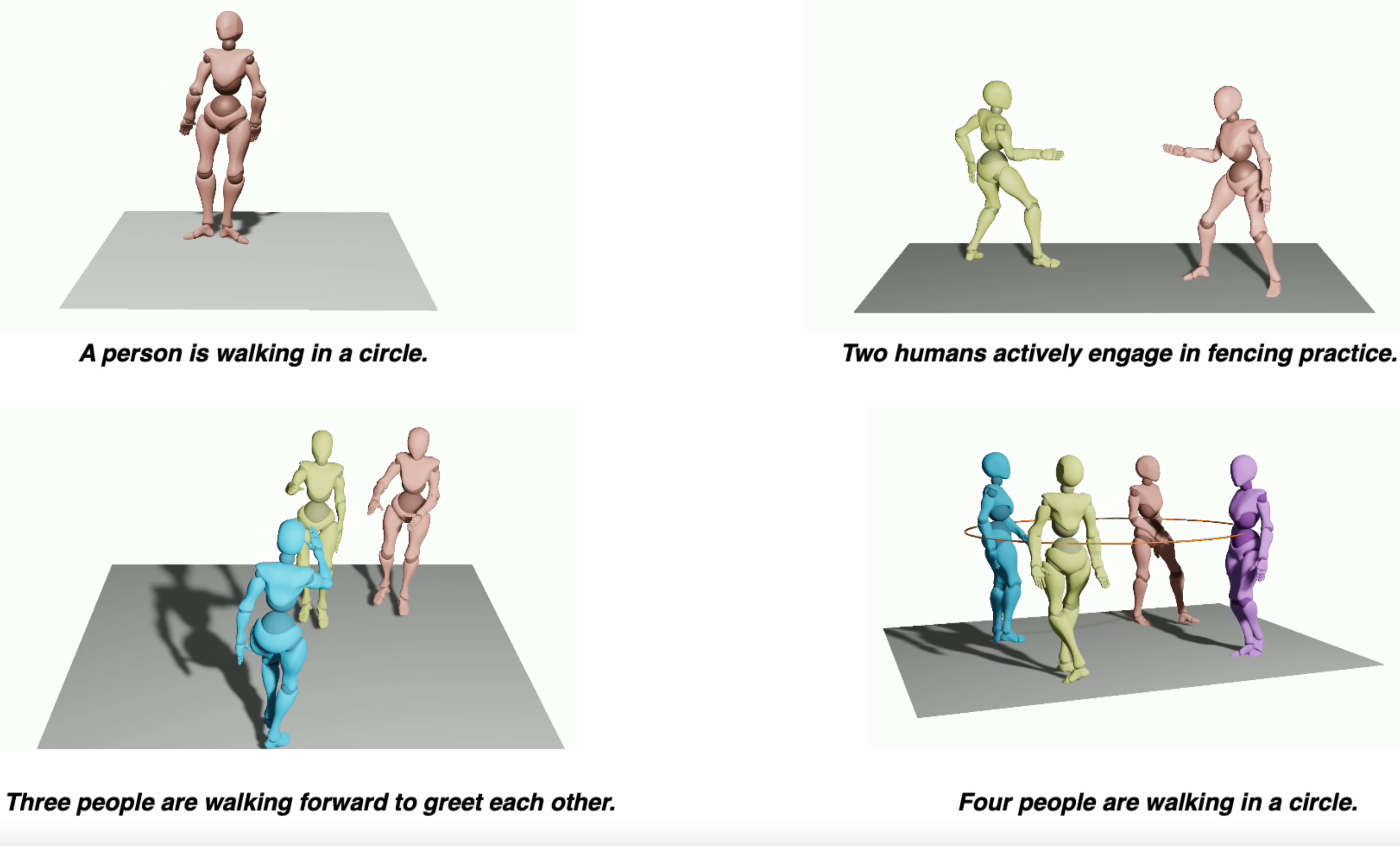 FreeMotion: A Unified Framework for Number-free Text-to-Motion Synthesis